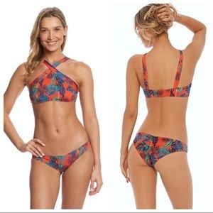 NEW L Space liberty palm swim set